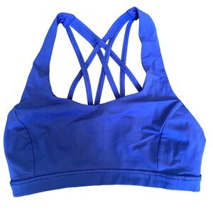 EUC Lululemon Free to Be Serene Bra C/D sz 6 in Psychic blue